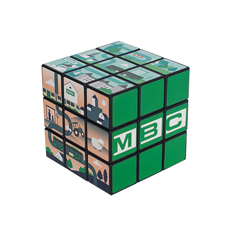 Пользовательские 3 5 см/5 7 см/7 см/10 см 3x3x3 волшебный куб игрушка на заказ УФ печать логотип наклейка реклама 3x3 головоломки
