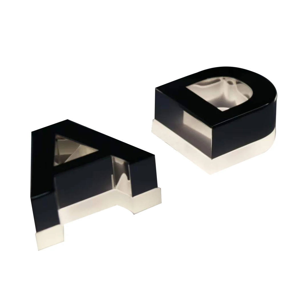 Customized stainless steel edging three-dimensional luminous characters acrylic luminous characters outdoor door head billboards