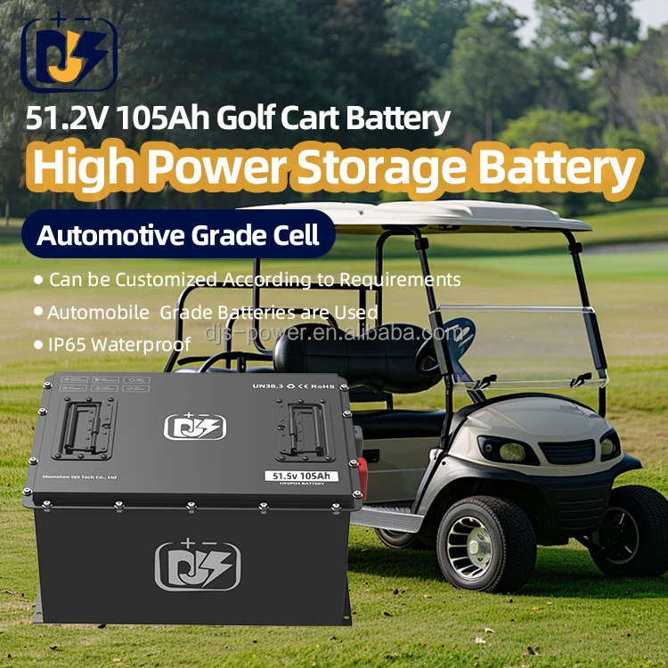 Customization 48v 154Ah club cart deep cycle lifepo4 51.2v 48 volts low speed sightseeing car lithium ion golf cart battery pack