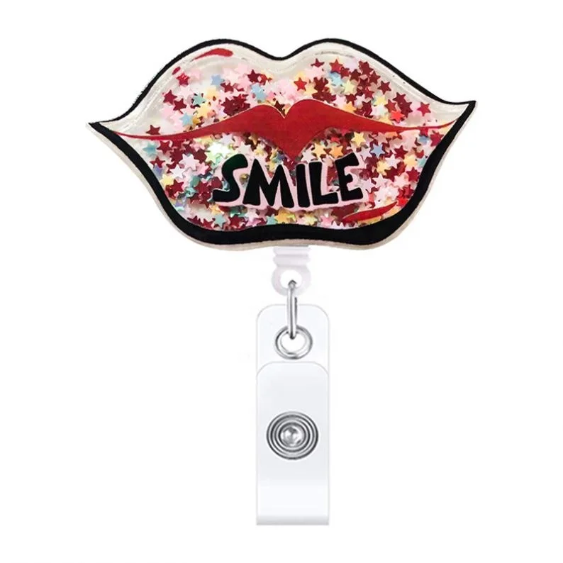 Design Factory Custom Retractable Badge Reel for Doctor Nurse Name ID Tag With Alligator Clip