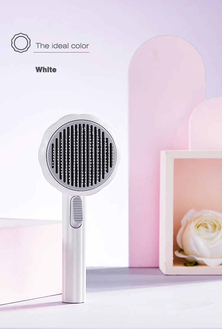 2 In 1 Pet Fur Mins Grooming Tools Hair Shedding Trimmer Comb Dog Cat Removal Brush Comb Pet Grooming Brush For Dog And Cat