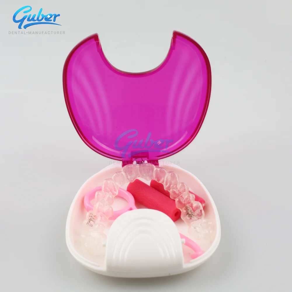 Guber Oral Care Dental Lab Box Stylish Dust Proof Aligner Orthodontic Dental Retainer Case