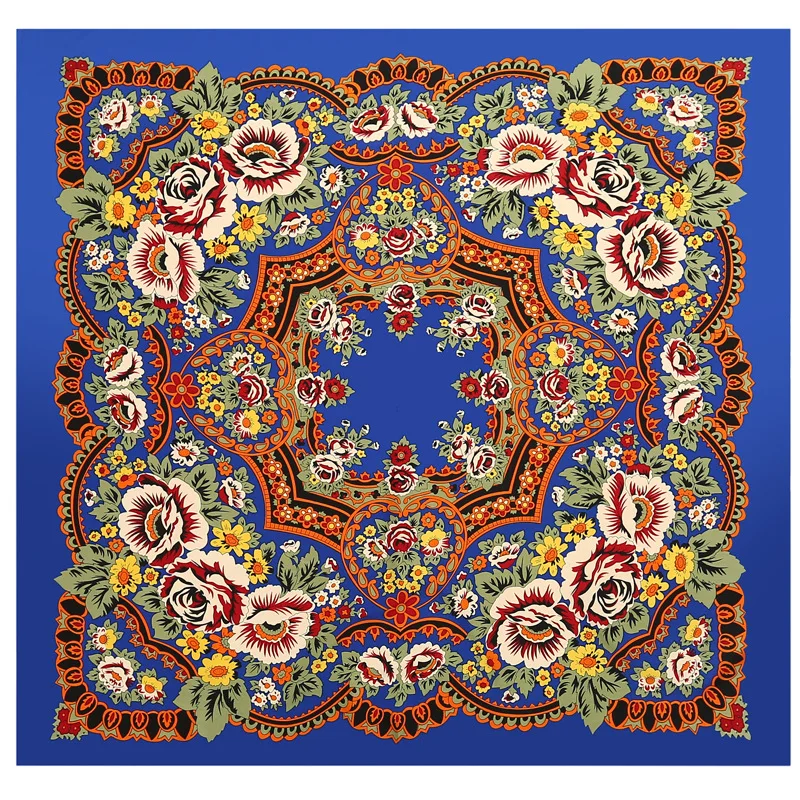 Vintage feeling silk scarf long silk head scarf accept custom design for women or girls