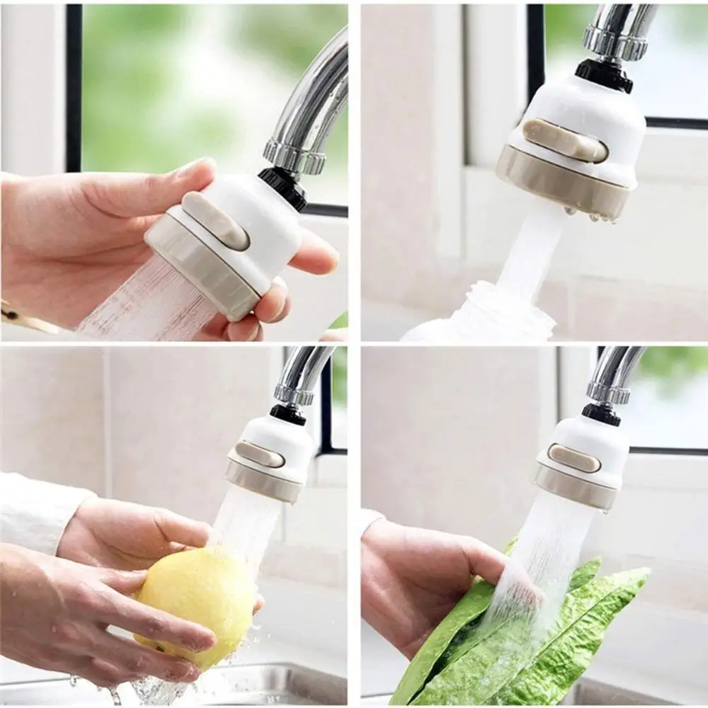 Adjustable Faucet Moveable Kitchen Tap Head Universal 360 Degree Rotatable Faucet Water Saving Filter Sprayer