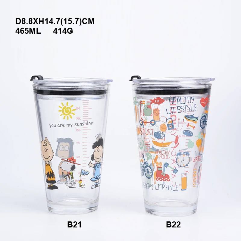 Factory Wholesale Custom Logo Shaped Printing  Pint Craft  Beer Glass Cup Water tea juice cup