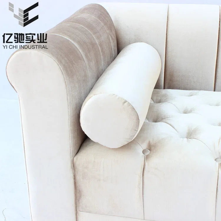 
Shanghai YiChi imports birch premium velvet hotel bedroom sofa 
