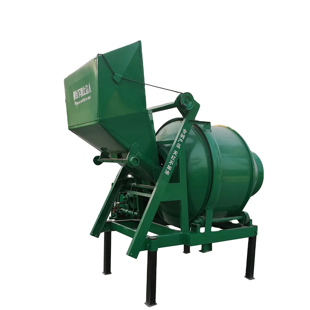 Best Selling JZC350 Mobile Electrical Drum Concrete Pump Foam Generator Cellular Concrete Mixer with Pump 5.5 Kw Mixing Power