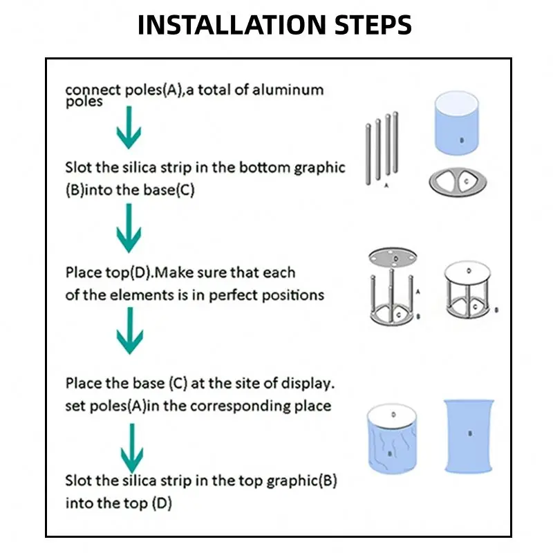 Promotion Table Exhibition Portable Retail  Pop Up Booth Display Counter Table Booth Display Counters For Promotion