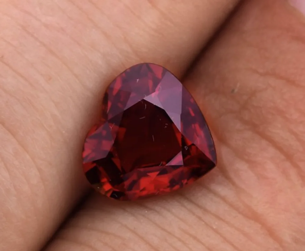 3.38Carat Pigeon Blood Red MOZAMBIQUE Ruby Heart Shape GRS Certified Loose Gemstone Ruby Stone By Real Gems Free Ship Precious