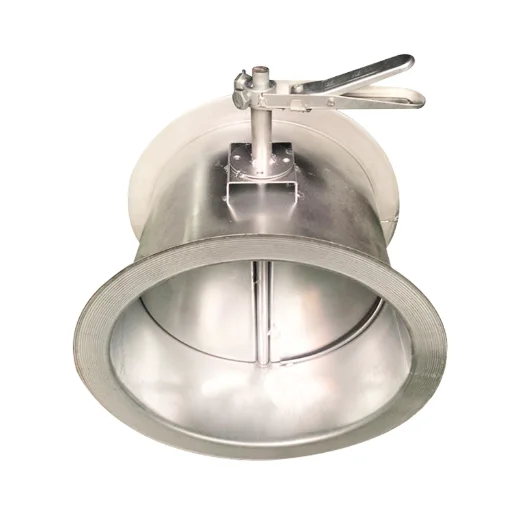 Factory Stainless Steel Round Duct Air Volume Control Damper Electric With Actuator for HVAC