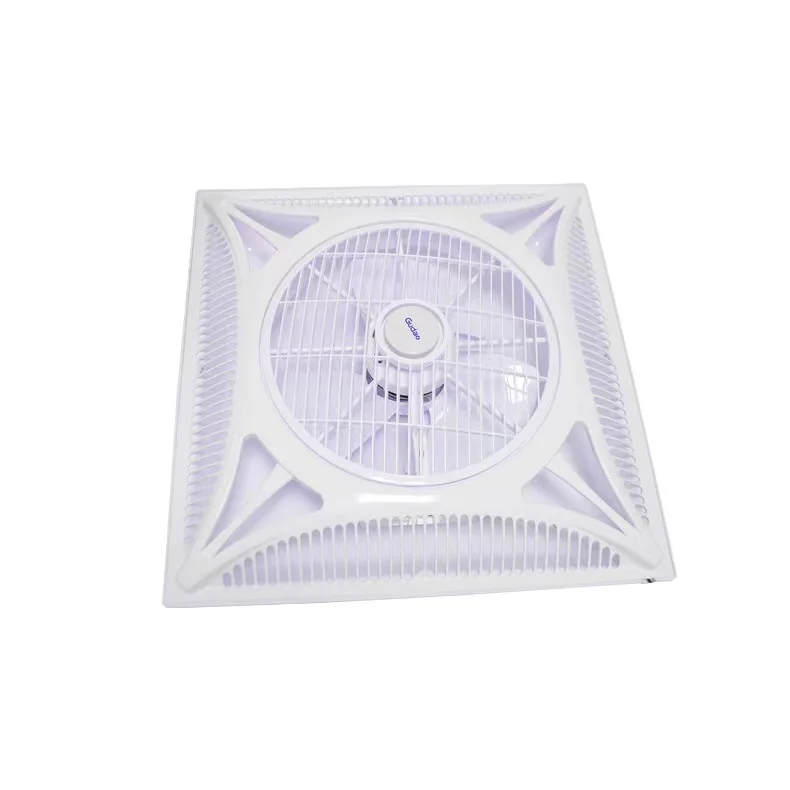 600*600mm False Box Integrated Ceiling Fan Energy-Efficient With Remote Control LED Light Embedded