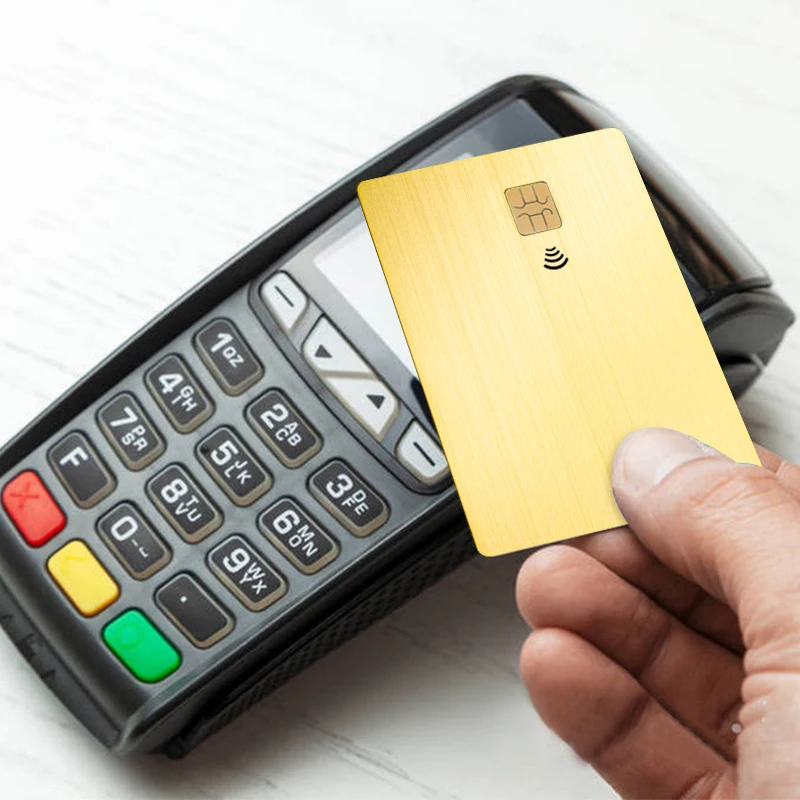 stainless steel laser engraved custom metal card blank magnetic stripe metal credit cards with numbers
