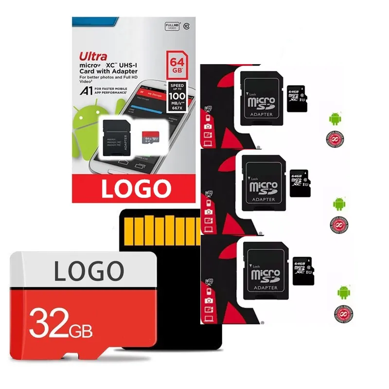 Hot Selling Sd Card Wholesale 2GB 4GB 8GB 16GB 32GB 64GB 128gb Memory card for MP3 GPS Camera mobile phones