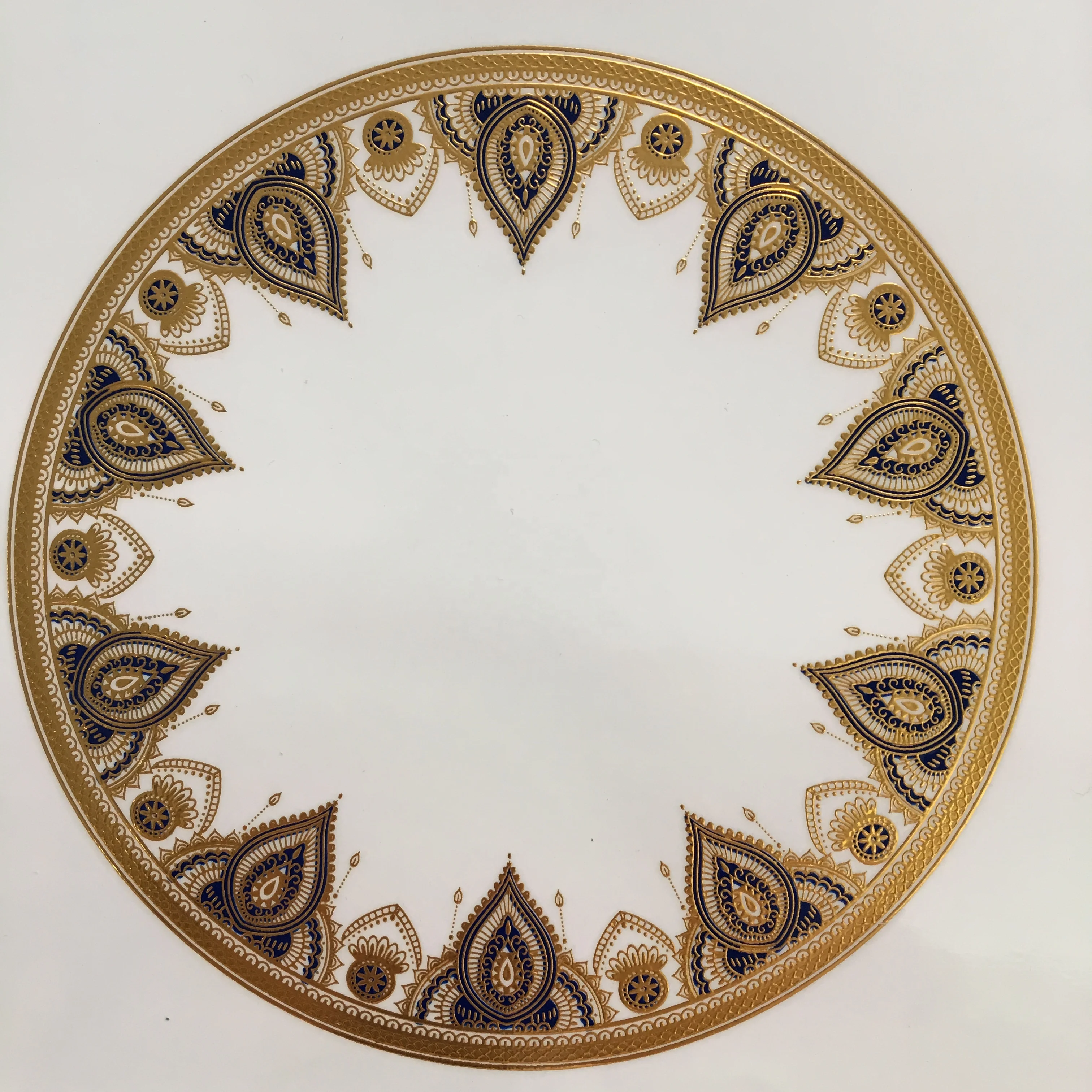 New Design Papel Custom Decal Maker Gold Printing Paper Water Transfer Paper Electroplating Decals Paper