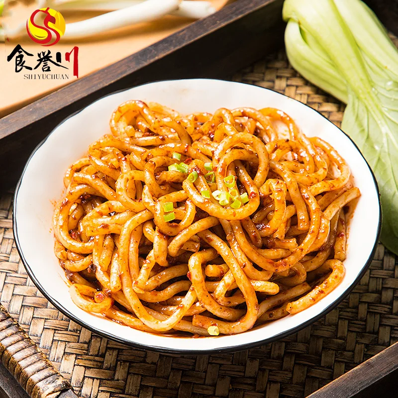 Пряная жареная рисовая лапша Xinjiang оптовая цена круглая густая чистая продукция Аутентичные СМЕШАННЫЕ рисовые