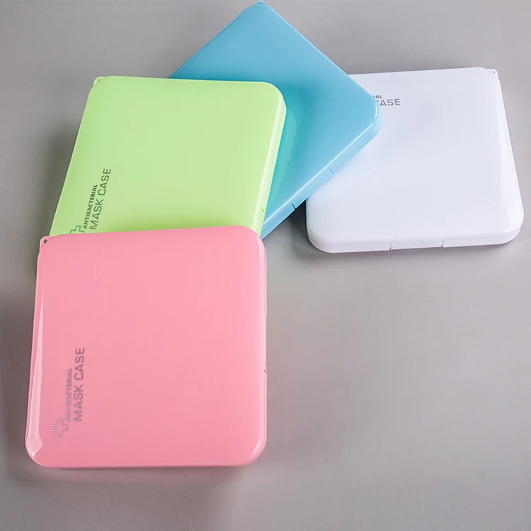 
Factory Stock Custom Logo Colorful PP Plastic Portable Storage Face Mask Case 