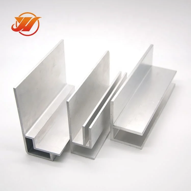 Wardrobe hanging hanger rail profile parts Anodized for furniture for c and u channel Sliding Door Window Aluminum