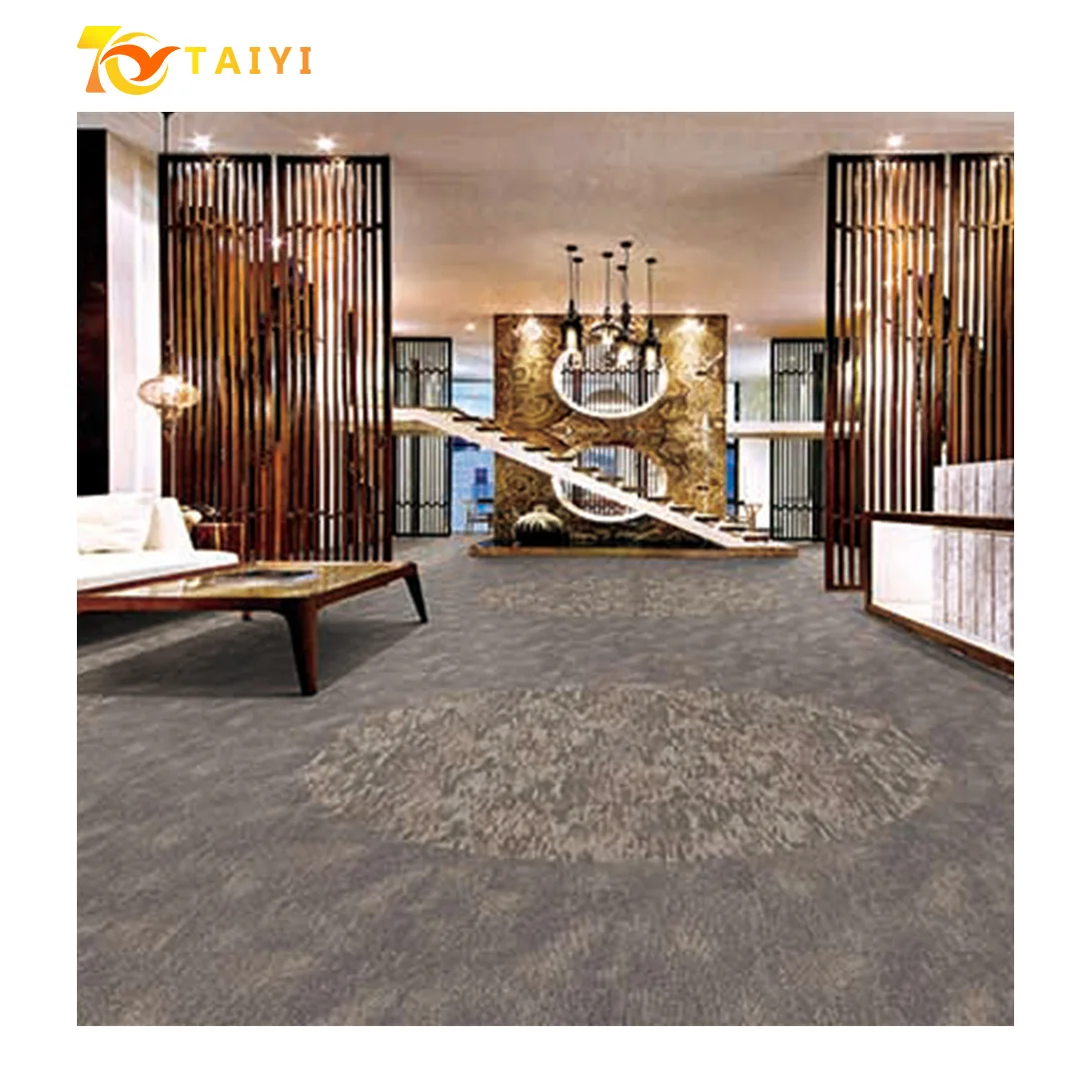 Modern Designed Commercial Flooring Carpet Tiles Manufacturer PVC Backing office floor carpet tiles