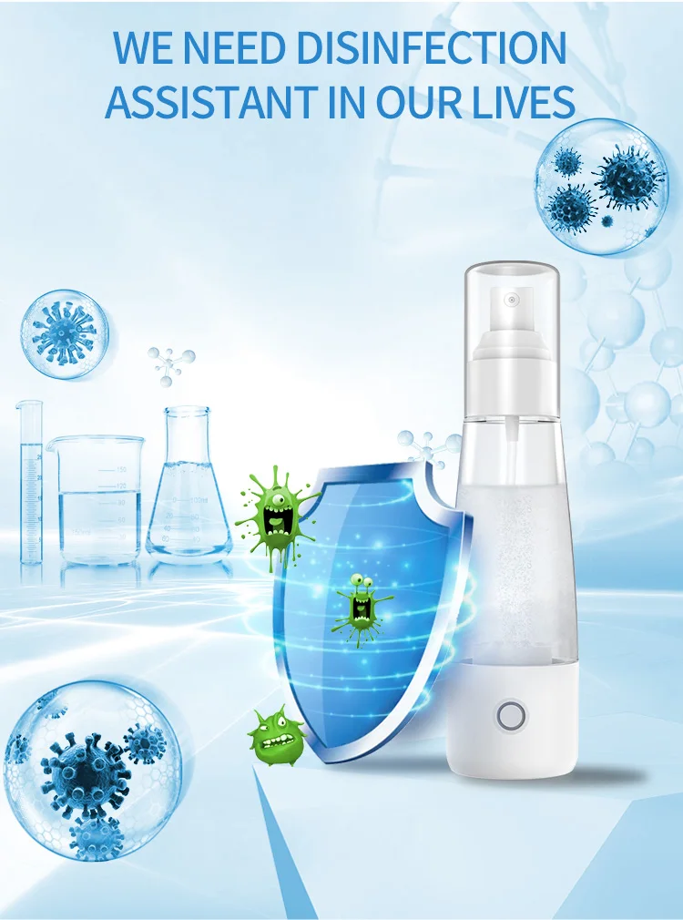 2024 Mini Portable Home Use Sodium Hypochlorite Generator 50ml High Efficiency Sterilization Eco-Friendly Best Quality Product