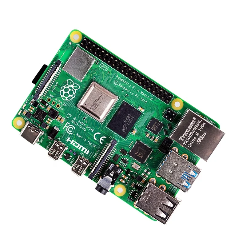 Макетная плата Raspberry Pi 4-го поколения 1/2/4/8 ГБ Двухдиапазонная 4B Wi-Fi Bluetooth 5 0 двойное