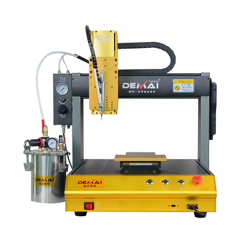 Высокоточный диспенсер для силиконового клея, однокомпонентная клеевая машина с тремя или четырьмя осями, оборудование для склеивания электронных продуктов