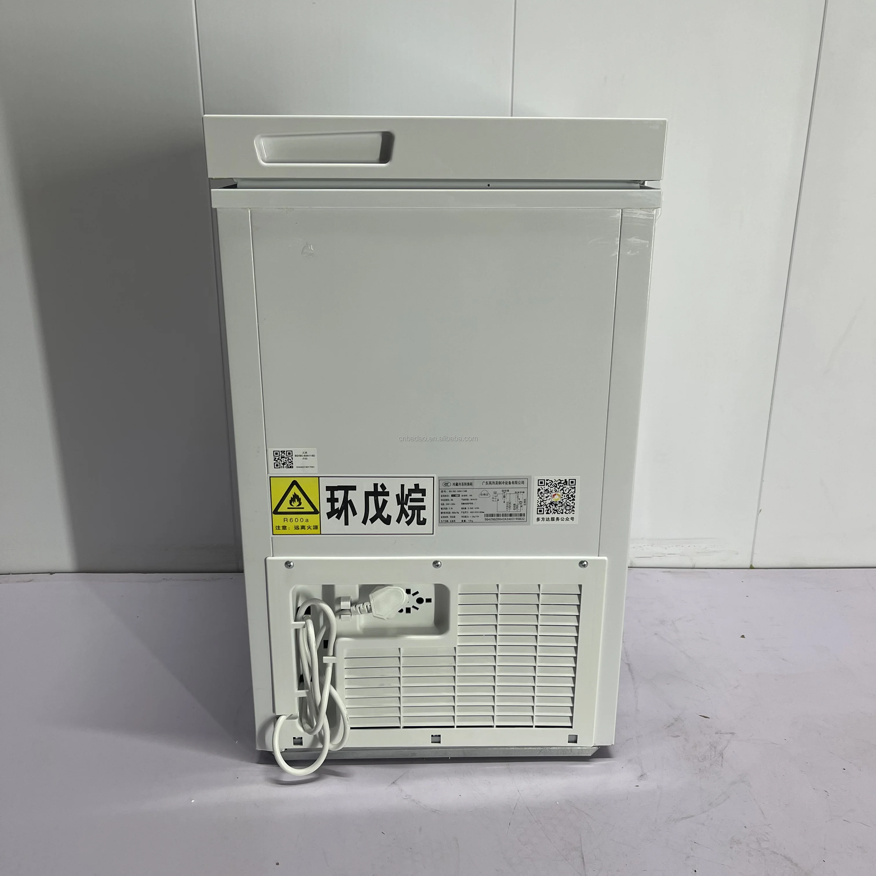 Fridge Freezer 118L Portable Ice Cream Machine Deep Chest Freezers For Home