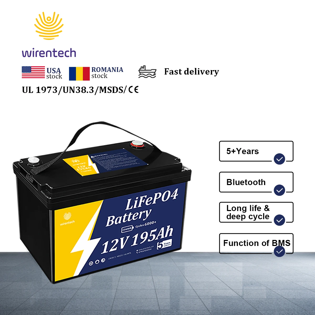 12V 200Ah Deep Cycle Lithium Dual-purpose Backup Cranking Starting Battery Group 31 Lifepo4 Lithium Battery for Truck and Marine