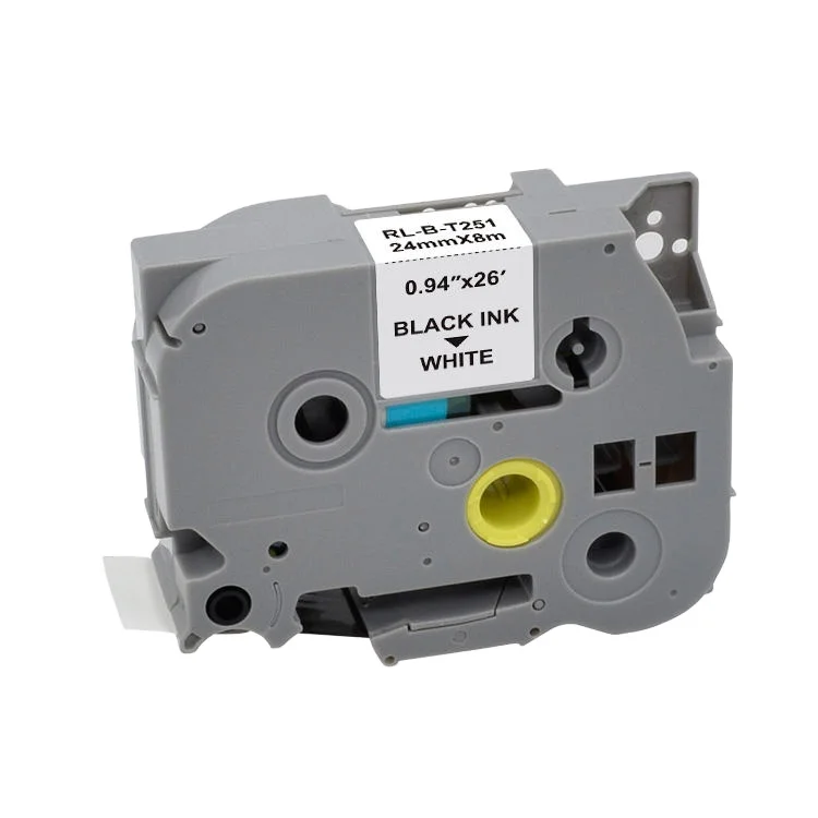 Tze251 Tz-251 Tze-251 TZ251 TZe251 TZ-251 24 мм черный на белом совместимый с ламинированной этикеткой картридж для Brother P Touch