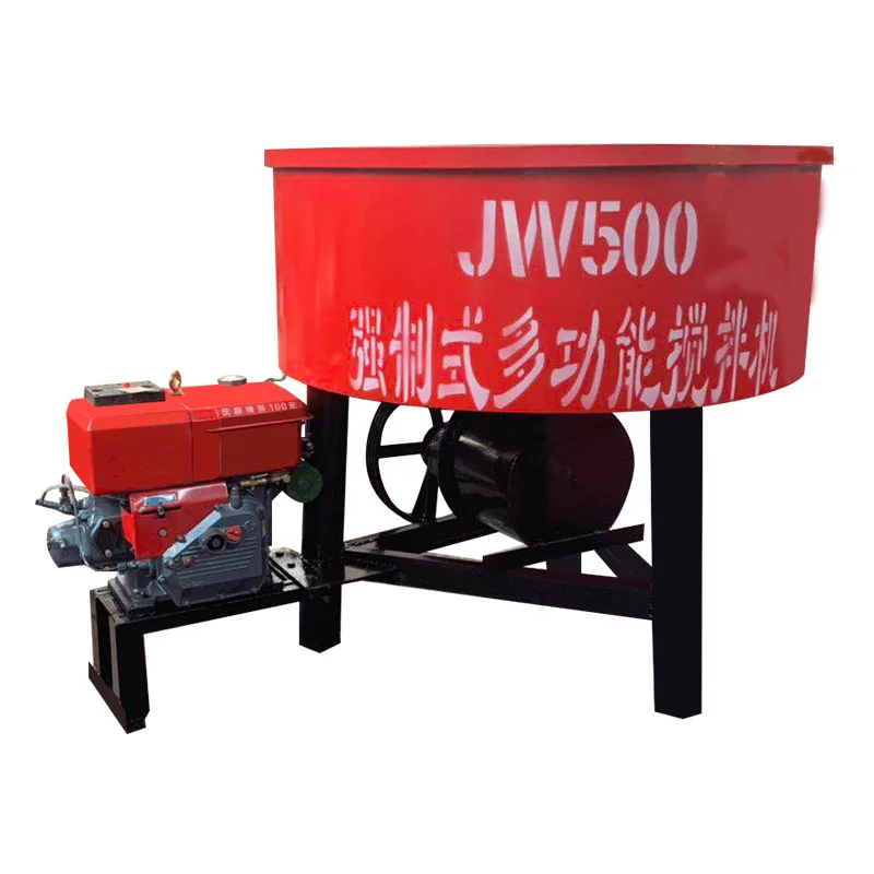 One Year Warranty JW350 Forced Action Concrete Mixers Machine JW500 Concrete Pan Mixer Machine For Sale