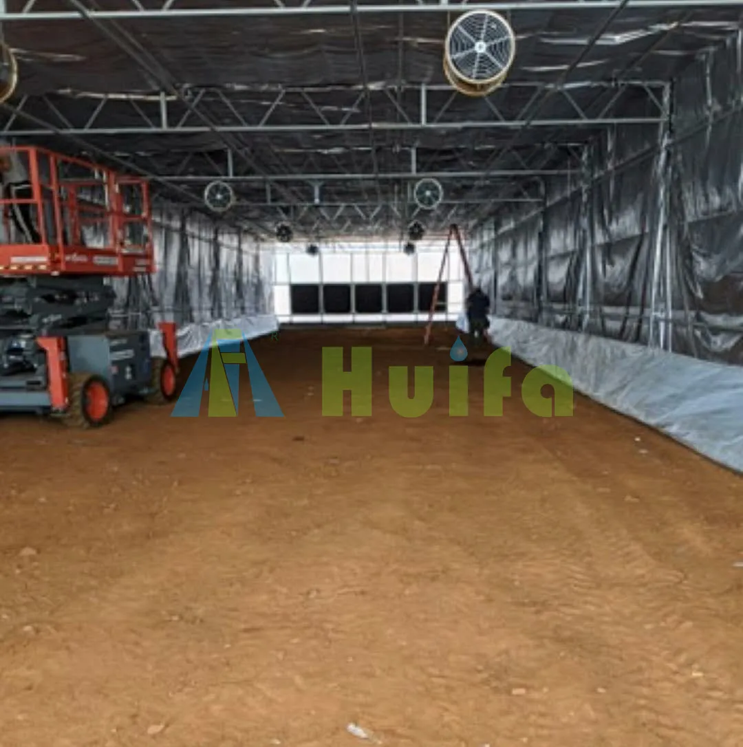 Single-span automatic Blackout policarbonate sheets greenhouse