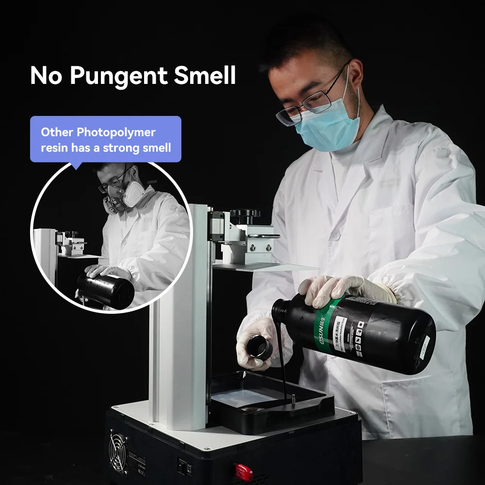 ESUN PW100 Water Washable Photopolymer Resin 405nm 1kg 3d Printing Resins