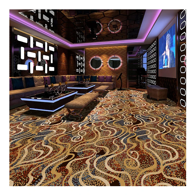 Wall to wall fireproof indoor custom carpet manufacturer