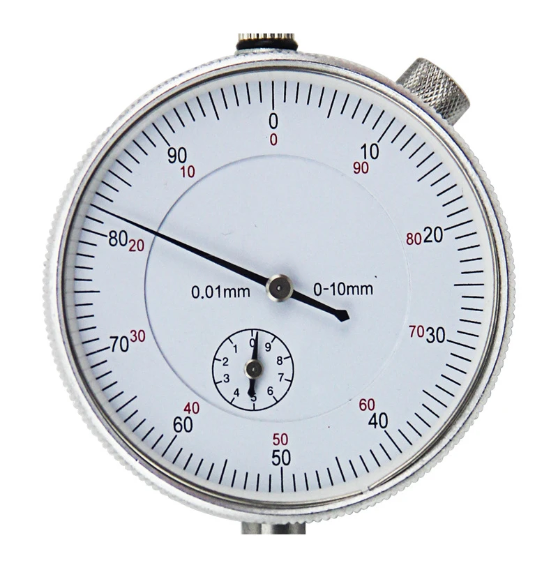 0-10MM High Precision Steel Pointer Dial Tester Mechanical Indicator Dial Indicators Gauge