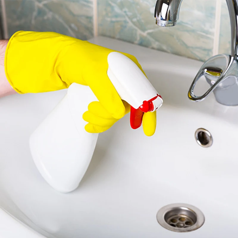 WaterProof Aniti Slip Good Grip Sprayed Flock Fish Scale Cleaning Gloves Latex Gloves Household Gloves