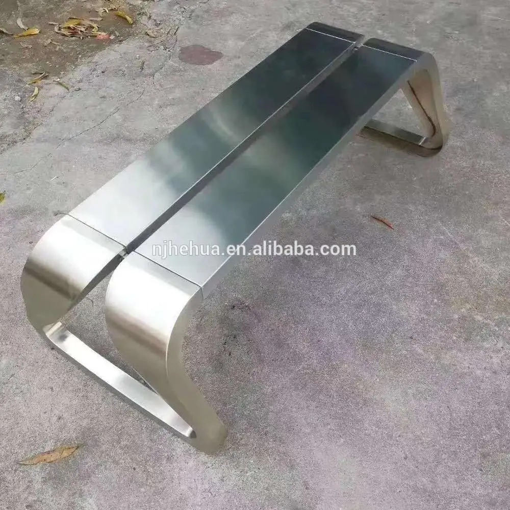 Factory outdoor park long wood benches with cast iron  legs