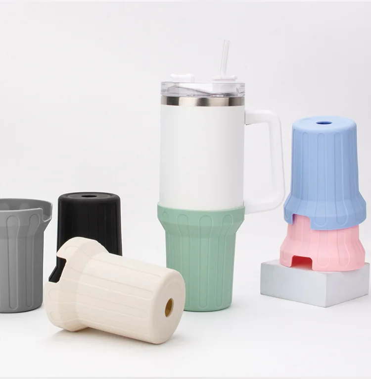 Bottom Protector Anti-Slip Bottle Bottom Sleeve Cover Custom Silicone Tumbler Boot