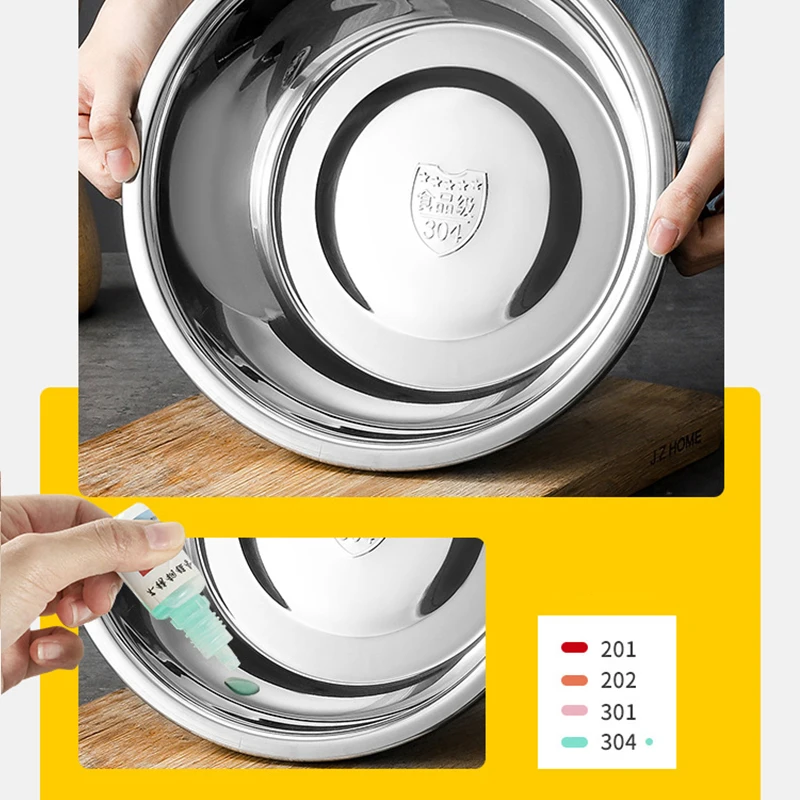 Stainless Steel Rice Washing Mixing Bowls Colander And Kitchen Strainer Drainer Basket Vegetable Fruits Basin