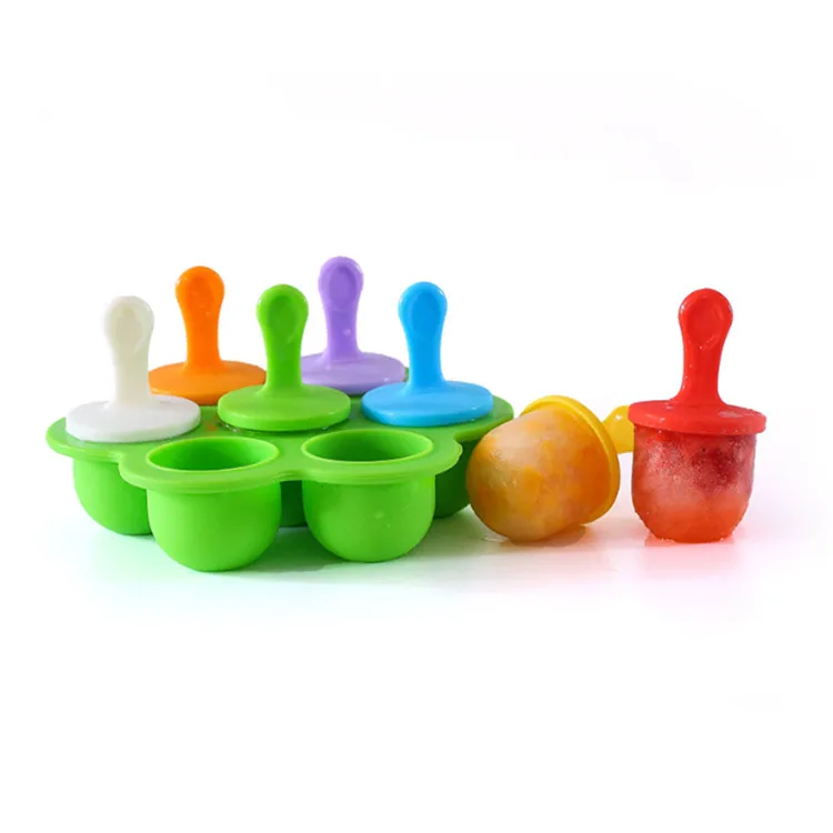 Silicone popsicle ice cream maker Baby Food Storage Food Freezer containers Trays
