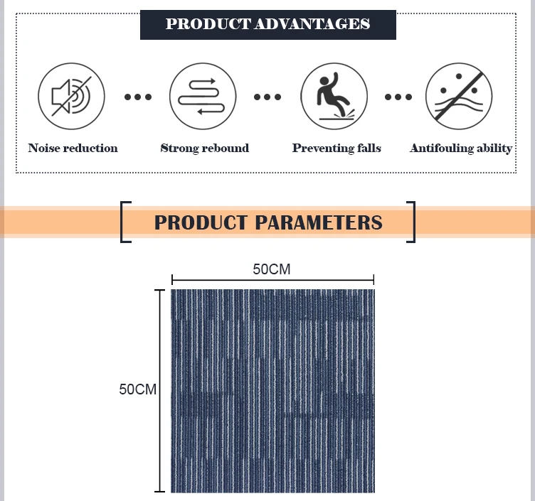 100% нейлоновая плитка ковер китайский новый год Современная коричневая петля ворсовая квадратная Коммерческая офисная