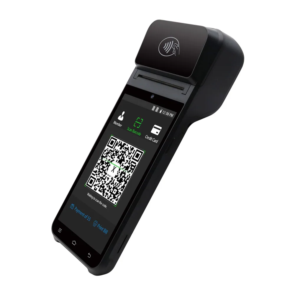 Недорогой OEM Android POS-принтер Z92 все в одном POS 4G для доставки билетов версии 12 0