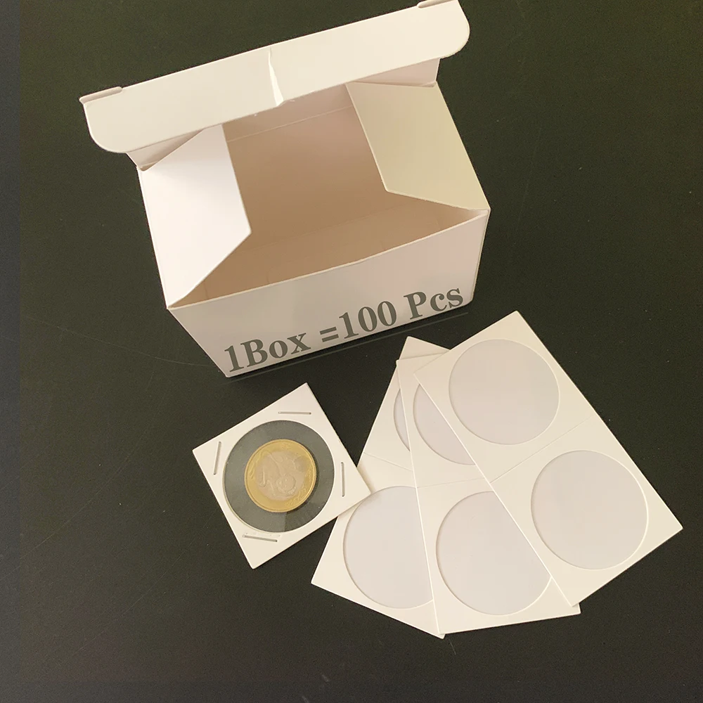 5x5 см квадратный картонный держатель для монет коллекция дисплей оптовая продажа с