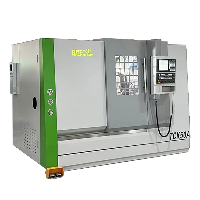 Cnc Milling & Turning CNC Lathe Machine Tck50a Inclined Bed Cnc Metal Lathe With Linear Guideway
