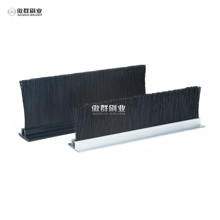 Glass Door Frameless Rubber Brush Strip Seal 90 Degree Waterproof Door Glass Sliding Door Pvc Seal Strip With Brush