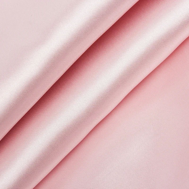 High Quality 100% Polyester Silk Satin Fabric Bright Satin Garment Bridal Interlining Silky Stretch Poly Gold Spandex Tela