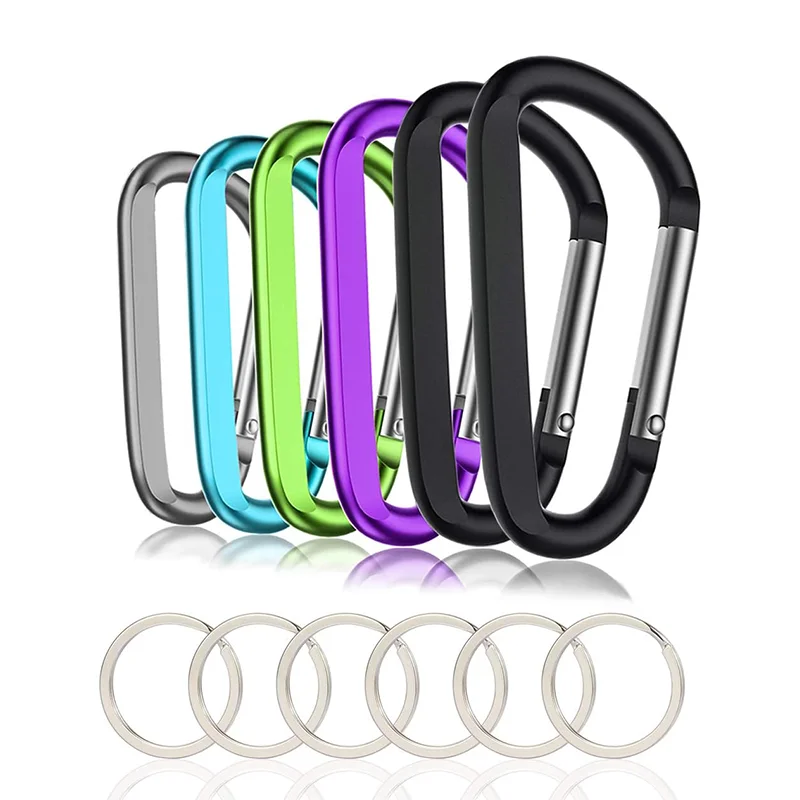 Factory Wholesale Customization Cute Dog Leash Outdoor Traveling Heart Shaped Aluminum Alloy Hammock Keychain Clip Carabiner