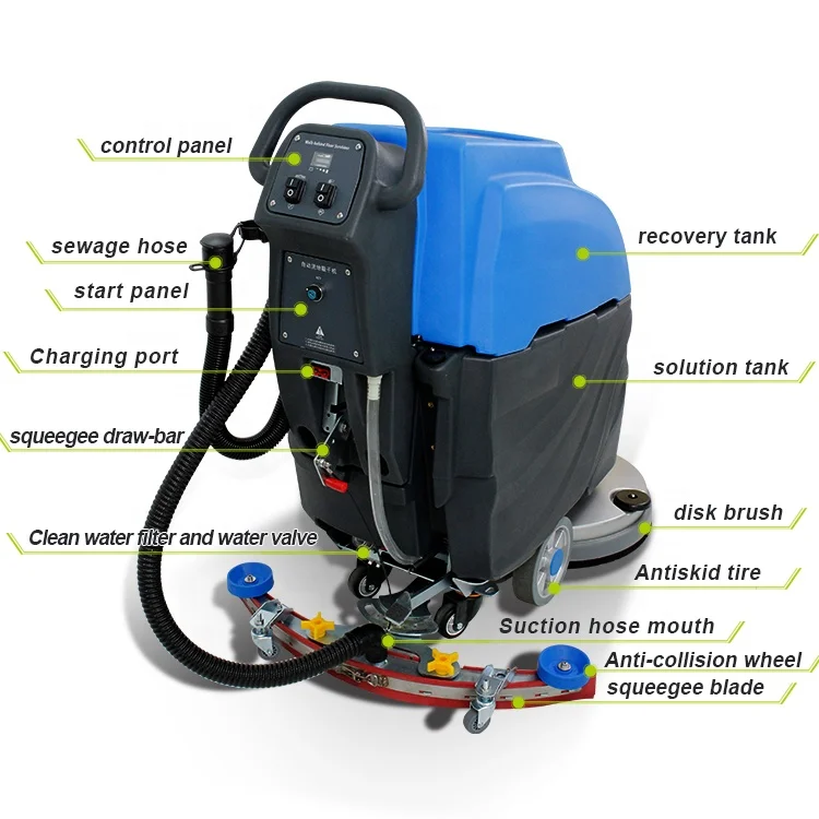 GAOGE A1 Hand-Push Automatic Robot Floor Sweeper & Mop With Uv Light For Machinery Repair Shops
