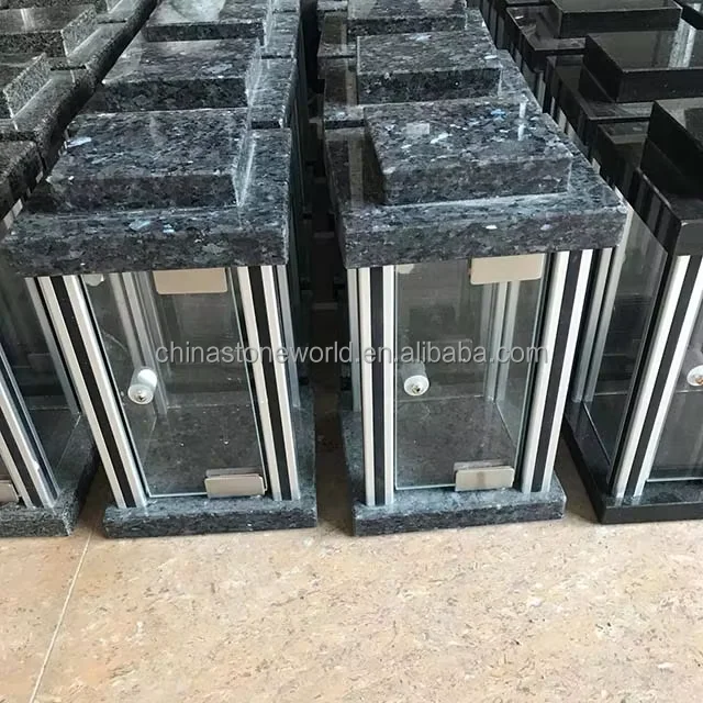 Customized Simple Design grave Lamp Latern for Tombstone Headstone Gravestone Accessories