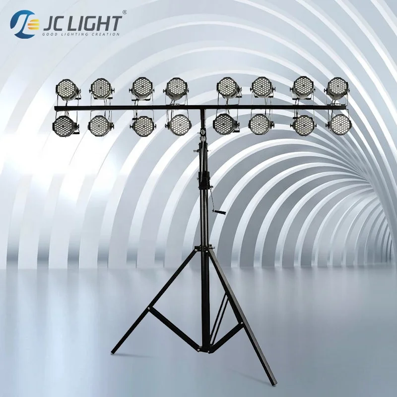 3m/4.5m single-layer/double-layer Adjustable Bracket Truss Lighting Stand Wedding Stage Event Led Par Light Stand With Tripod