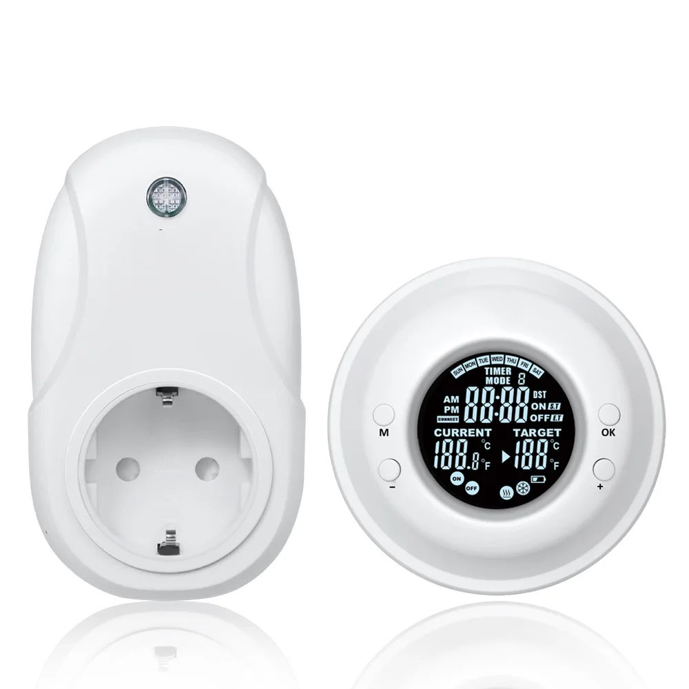 Wholesale 2022 EU Weekly Timing Temperature Controller Wireless Thermostat Smart Socket Suitable For Home