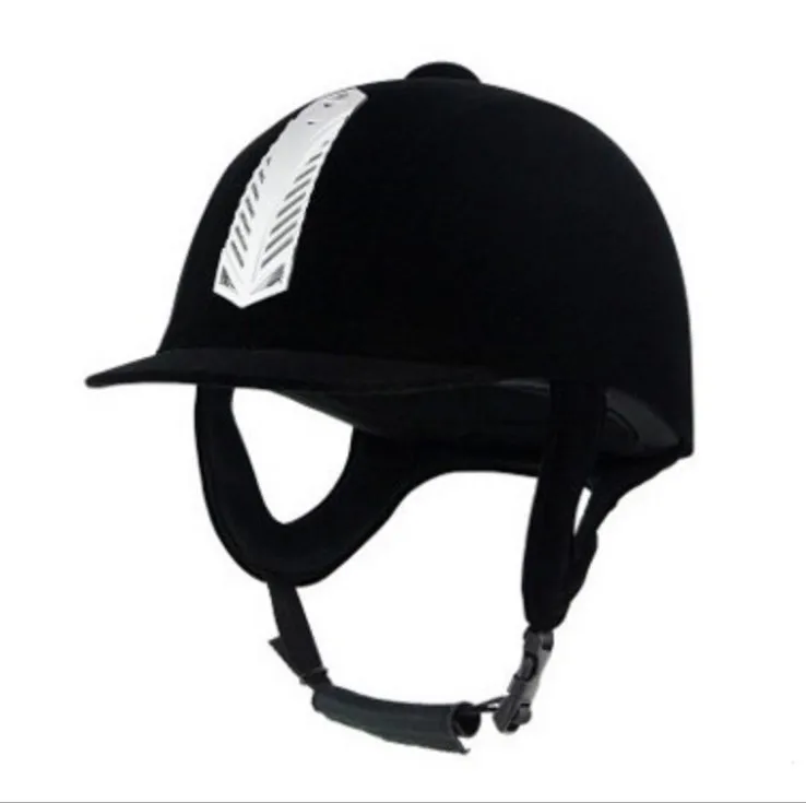 factory  price Equestrian Helmet Unisex Classic Velvet Horse Riding Helmet